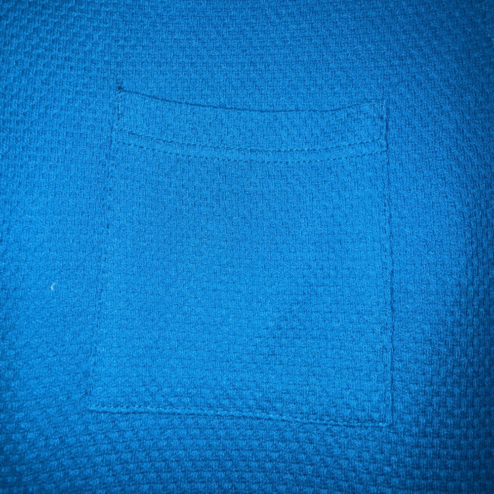 Original Use Button Down Shirt Men L New Dark Teal Textured Camp Collar - Picture 4 of 9